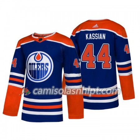 Camisola Edmonton Oilers Zack Kassian 44 Adidas 2018-2019 Alternate Authentic - Homem